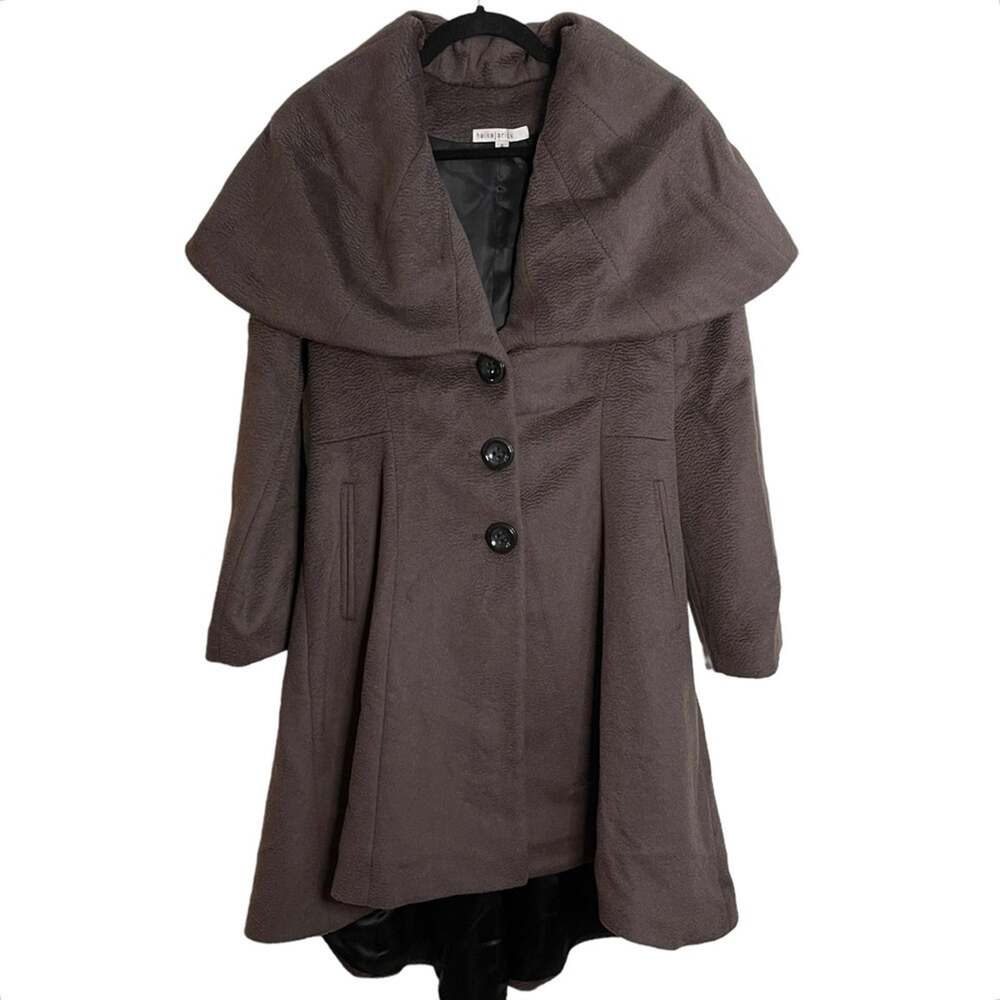 Heike Jarick Brown Wool Trench Coat